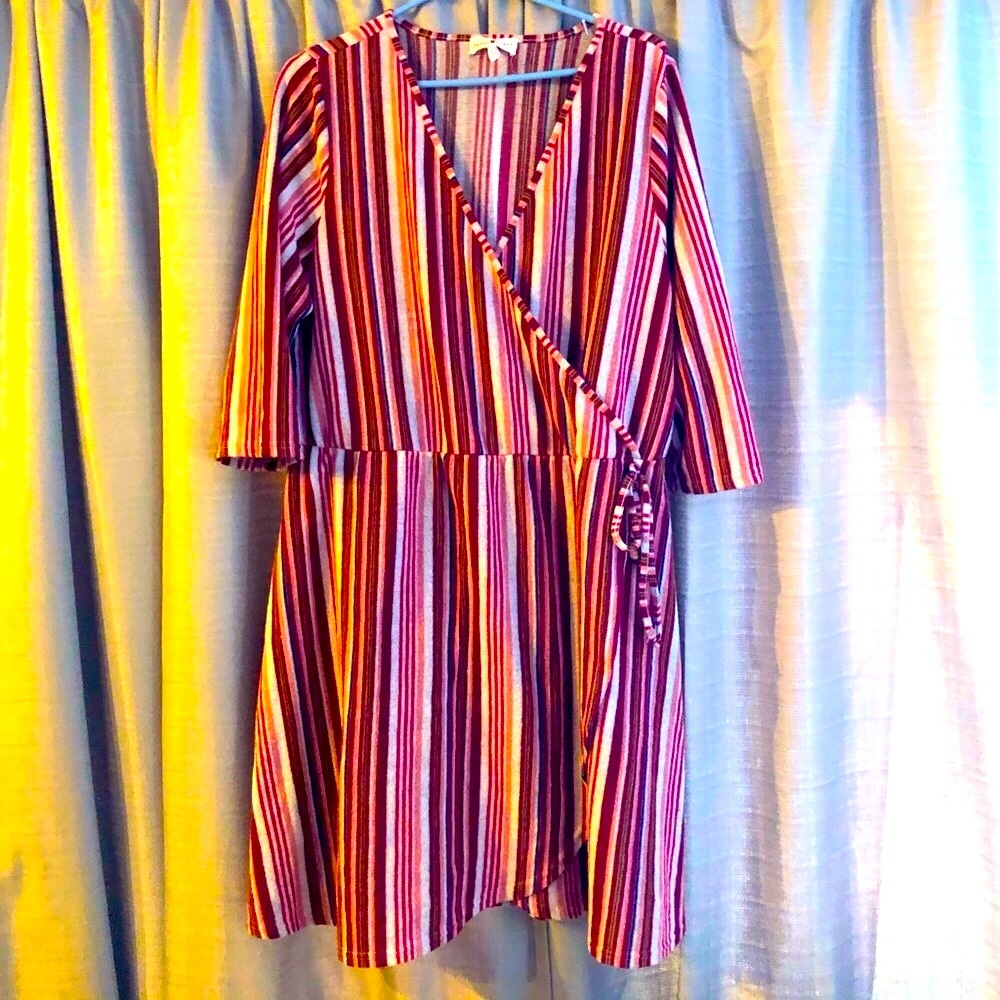 Derek Heart V-Neck Dress